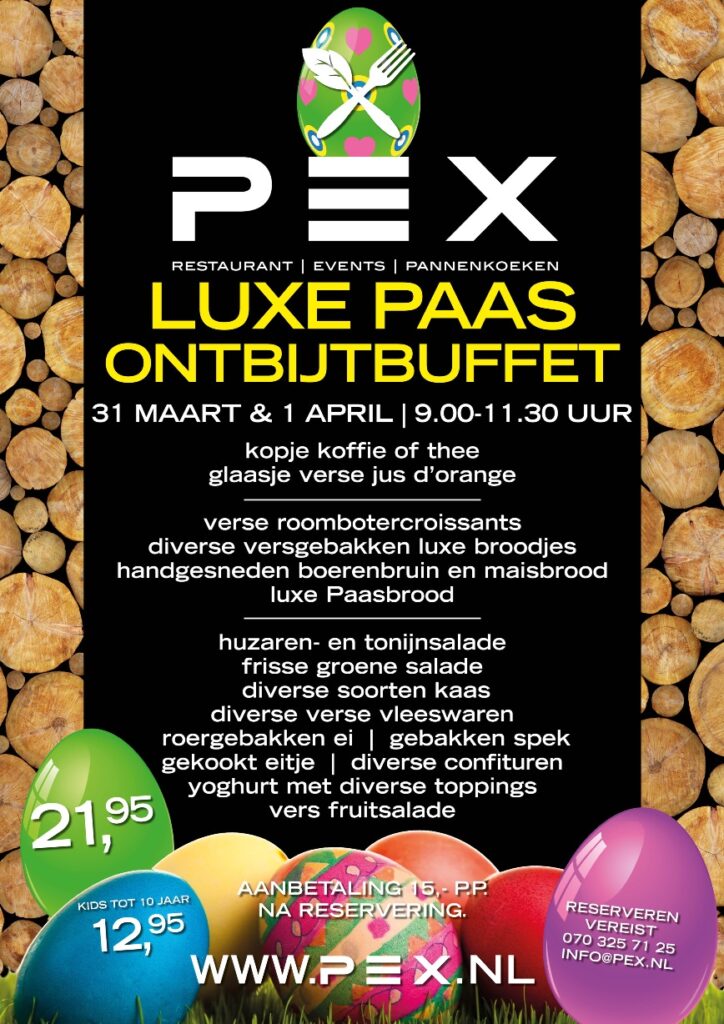 Paas ontbijt PEX restaurant Den Haag